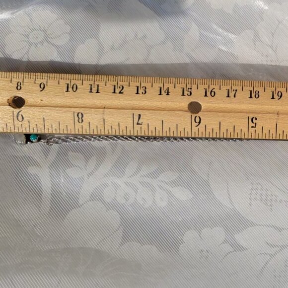 Blue stone With Irredescent Stone Necklace - Picture 3 of 5